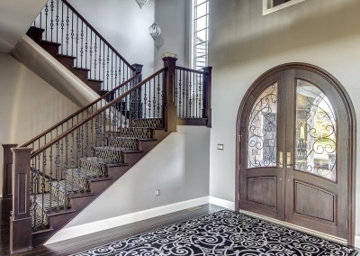 custom entryway and staircase